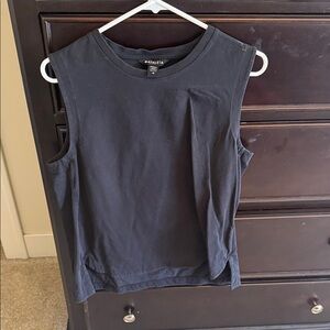 Athleta Navy Sleeveless Muscle Tee